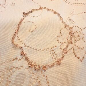 stamped necklace (no clue about stamp) silver ?Necklace 15 inches